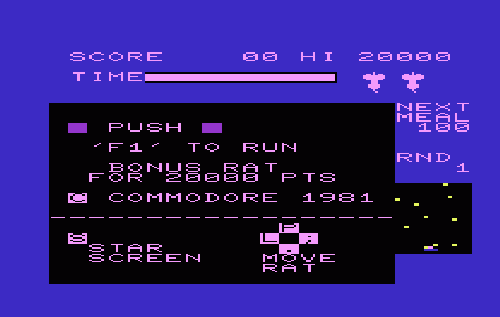 Radar Ratrace screenshot 2 for Vic-20